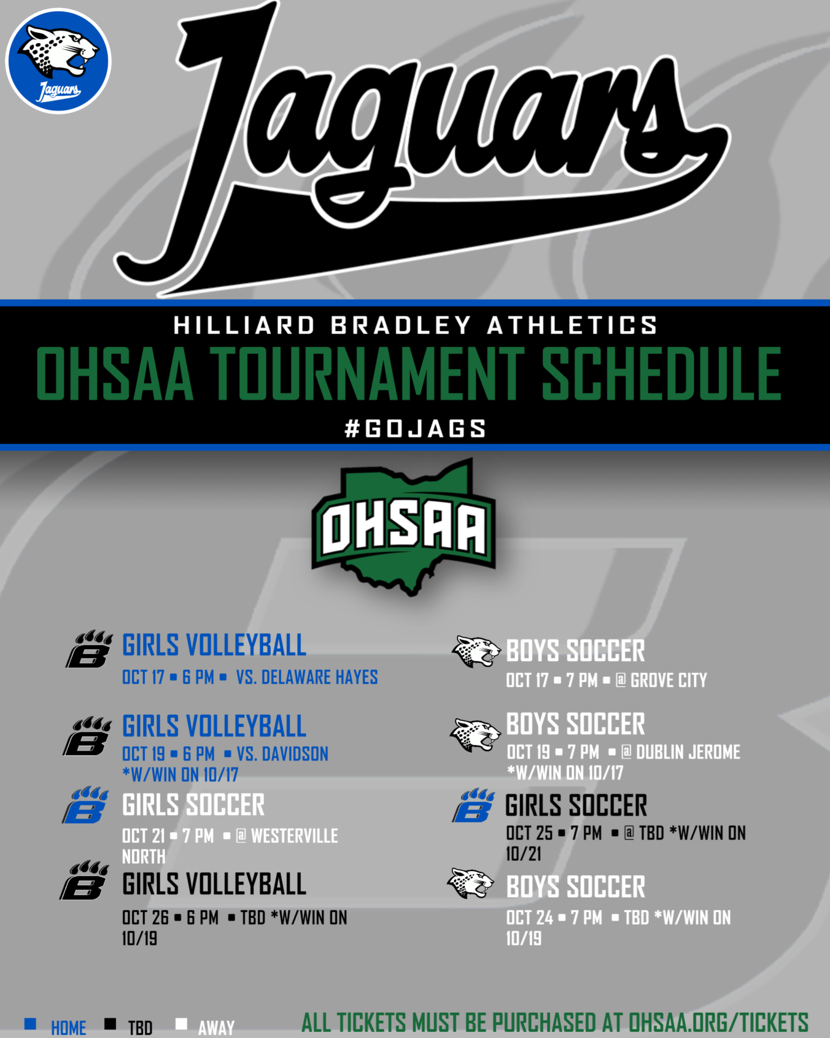 HB Athletics Weekly Schedule (10/9-10/15) + OHSAA Playoff Schedule ...