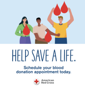 American Red Cross Blood Drive Graphic