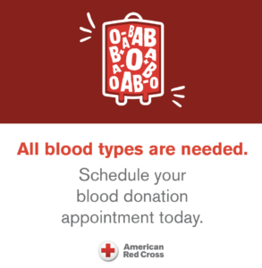 American Red Cross Blood Drive Graphic