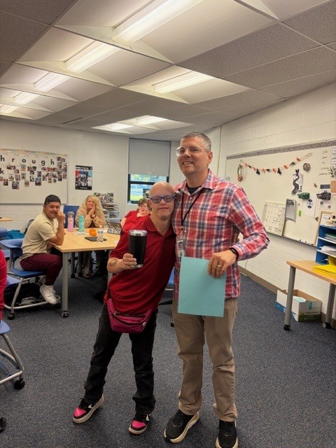 Mr Burkhardt and friend