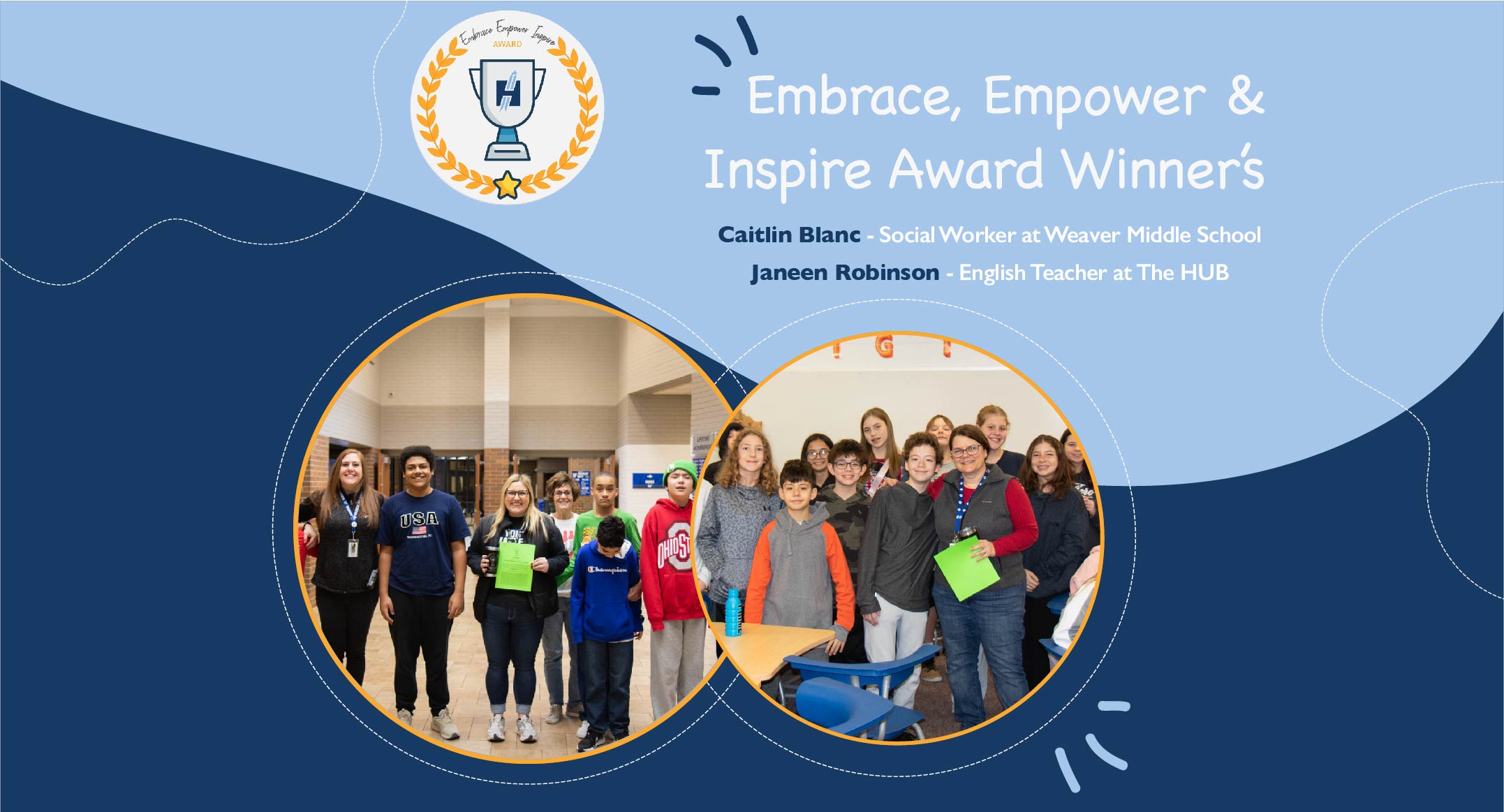 Recipients of the Embrace Empower and Inspire Award